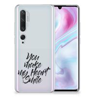 Xiaomi Mi Note 10 Pro Siliconen hoesje met naam Heart Smile - thumbnail