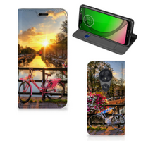 Motorola Moto G7 Play Book Cover Amsterdamse Grachten - thumbnail