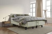 Beddenleeuw Boxspring Bed Sophia - Elektrisch - 160x200 - Incl. Hoofdbord - Groen