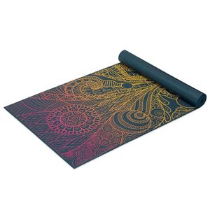 Yogamat - Gaiam Classic Vivid Zest - Blauw / Geel