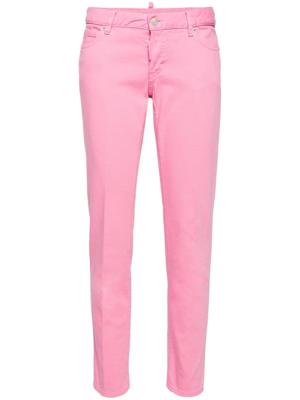 Dsquared2 Pink Bull low waist skinny jeans - Roze Dsquared2 Pink Bull low waist skinny jeans - Roze
