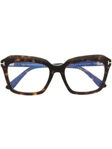 TOM FORD Eyewear lunettes de vue à monture carrée - Marron