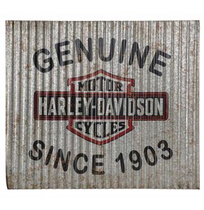 Harley-Davidson Genuine Since 1903 Gegolfd Metalen Bord