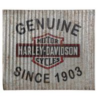 Harley-Davidson Genuine Since 1903 Gegolfd Metalen Bord - thumbnail