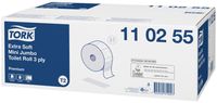 Toiletpapier Tork Mini jumbo T2 premium 3-laags 12x120mtr wit 110255 - thumbnail