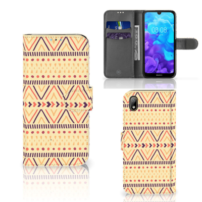 Huawei Y5 (2019) Telefoon Hoesje Aztec Yellow Huawei Y5 (2019) Telefoon Hoesje Aztec Yellow