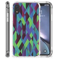 Apple iPhone Xr Shockproof Case Abstract Green Blue