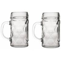 2x Bierpullen/Bierglazen van 1 liter - Bierglazen