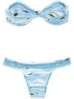 Amir Slama printed bikini - Bleu - thumbnail