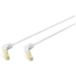 Digitus DK-1644-A-10090 RJ45 Netwerkkabel, patchkabel CAT 6A S/FTP 10.00 m Grijs 90° haaks naar onder, Afgeschermd, Halogeenvrij, Afgeschermd (dubbel) 1 stuk(s)