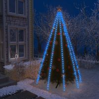 VidaXL Kerstboomverlichting met 400 LED&apos;s blauw net 400 cm