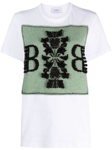 Barrie t-shirt en cachemire à patch logo - Blanc