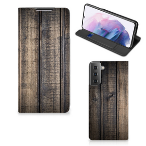 Samsung Galaxy S21 Plus Book Wallet Case Steigerhout