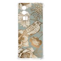 Case voor Xiaomi Poco F5 Pro Vintage Bird Flowers