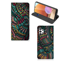 Samsung Galaxy A32 4G | A32 5G Enterprise Editie Hoesje met Magneet Aztec - thumbnail