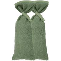 Meyco basic badstof kruikenzak - set van 2 forest green