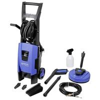 Nilfisk C-PG 135.1-8 XTRA PAD Hogedrukreiniger voor huishouden, buiten, autowassen en tuinieren, inclusief terras-reinigingsset, 1800 W inductiemotor, 230 V, blauw