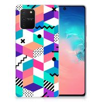 Samsung Galaxy S10 Lite TPU Hoesje Blokken Kleurrijk