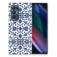 OPPO Find X3 Neo TPU Case Flower Blue