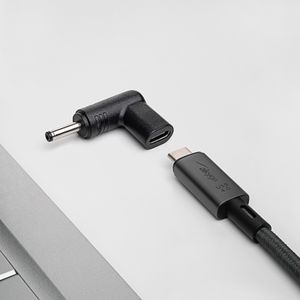 Akyga AK-ND-C05 tussenstuk voor kabels USB-C 3.5 x 1.35 mm Zwart