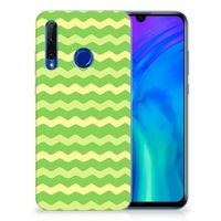 Honor 20 Lite TPU bumper Waves Green - thumbnail