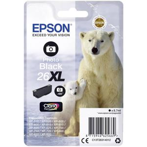 Epson Inktcartridge T2631, 26XL Origineel Foto zwart C13T26314012