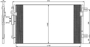 Condensor, airconditioning 35799