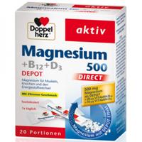 Doppelherz Magnesium 500 + B12+ D3 Depot 20 stuks