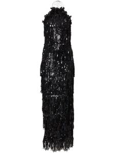 Carolina Herrera robe ornée de sequins à dos-nu - Noir