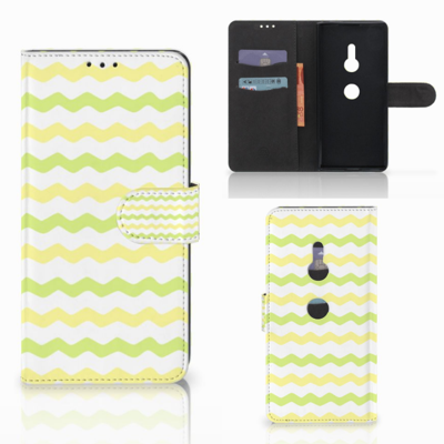 Sony Xperia XZ3 Telefoon Hoesje Waves Yellow