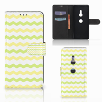 Sony Xperia XZ3 Telefoon Hoesje Waves Yellow