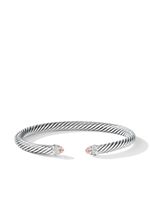 David Yurman bracelet Cable Classics en argent sterling serti de diamants et de morganite