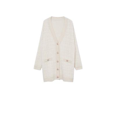 Mango vest lichtbeige