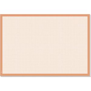 Sigel HO270 Papier Bureau onderlegger Millimeterpapier, Geruit Wit, Oranje (b x h) 595 mm x 410 mm