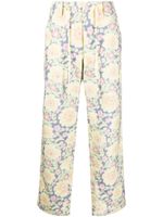 Jacquemus pantalon droit à fleurs - Jaune - thumbnail