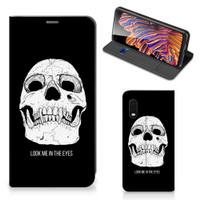 Mobiel BookCase Samsung Xcover Pro Skull Eyes