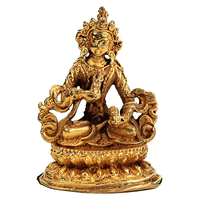 Minibeeldje Vajrasattva Goudkleurig - 5,5 cm - thumbnail