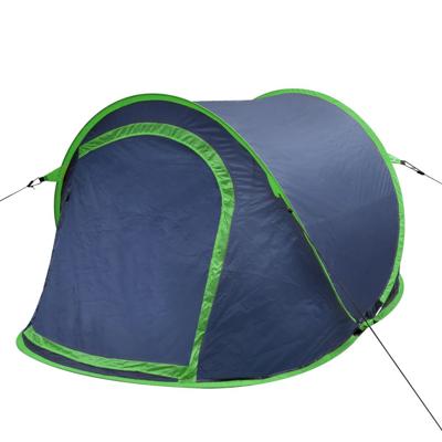 vidaXL Tent pop-up 2-persoons marineblauw/groen