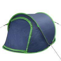 vidaXL Tent pop-up 2-persoons marineblauw/groen