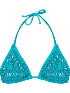 Amir Slama triangle bikini top - Bleu