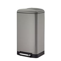 Kela Badkamer Afvalemmer, Roestvrij Staal, Grijs, 30L