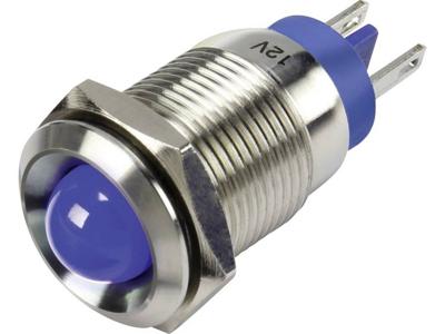 TRU COMPONENTS LED-signaallamp Blauw 12 V/DC GQ16B-D/J/B/12V/N