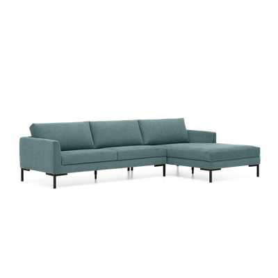 Hoekbank Amalfi Blauw Stof Hoekbank Amalfi Blauw Stof