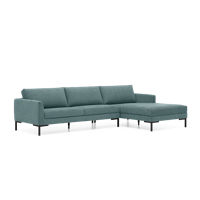 Hoekbank Amalfi Blauw Stof