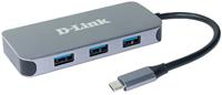 D-Link 6-in-1 USB-C Hub with HDMI/Gigabit Ethernet/Power Delivery DUB-2335