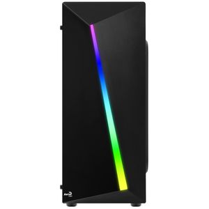 Aerocool Shard tower behuizing 2x USB-A 2.0, USB-A 3.2 (5 Gbit/s), 2x Audio, Window-kit