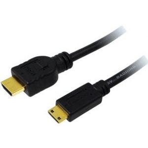 LogiLink CH0022 HDMI kabel 1,5 m HDMI Type A (Standaard) HDMI Type C (Mini) Zwart