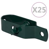 vidaXL Draadspanners 25 st 90 mm staal groen