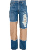 JW Anderson jean droit à effet usé - Bleu - thumbnail