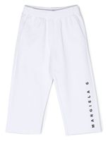 MM6 Maison Margiela Kids pantalon en coton à logo imprimé - Blanc - thumbnail